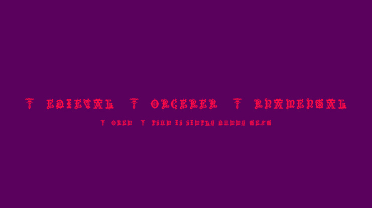 Medieval Sorcerer Ornamental Font