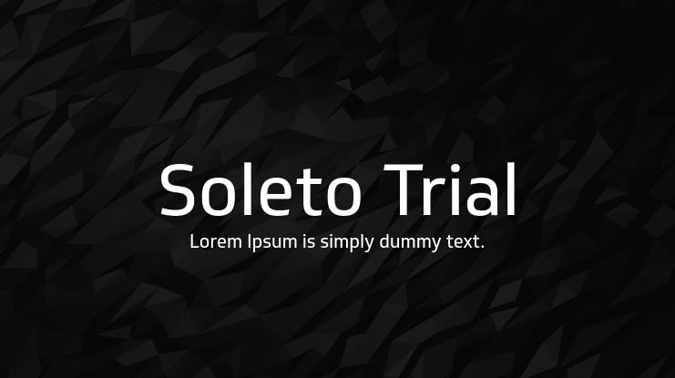 Soleto Trial Font Family