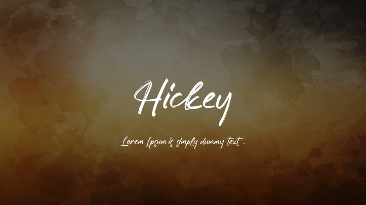 Hickey Font