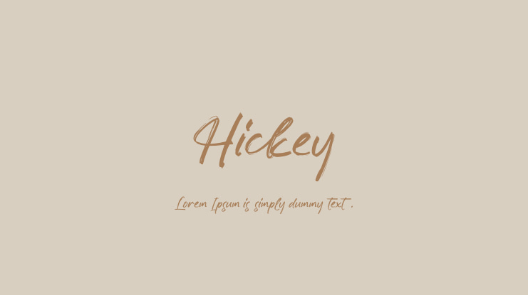 Hickey Font