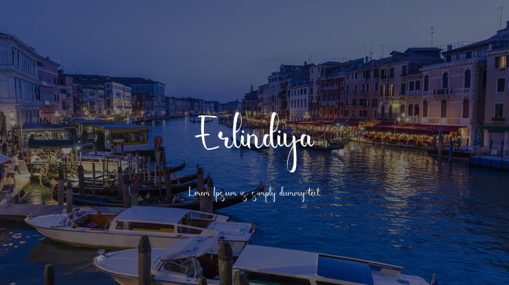 Erlindiya Font