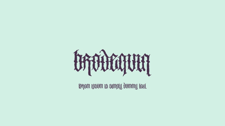 Brodequin Font
