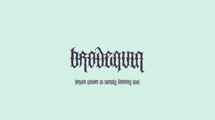 Brodequin Font