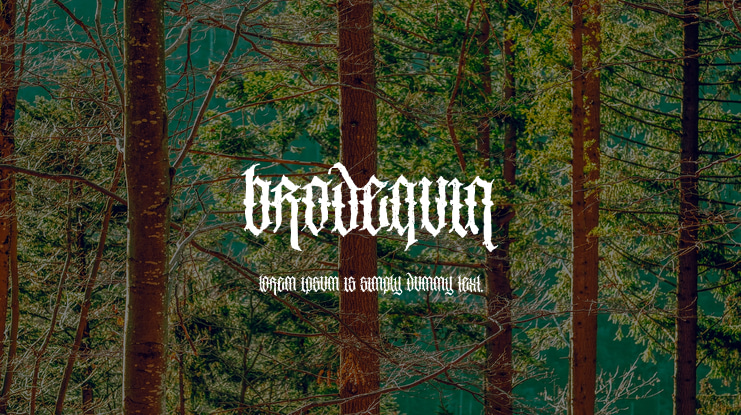 Brodequin Font