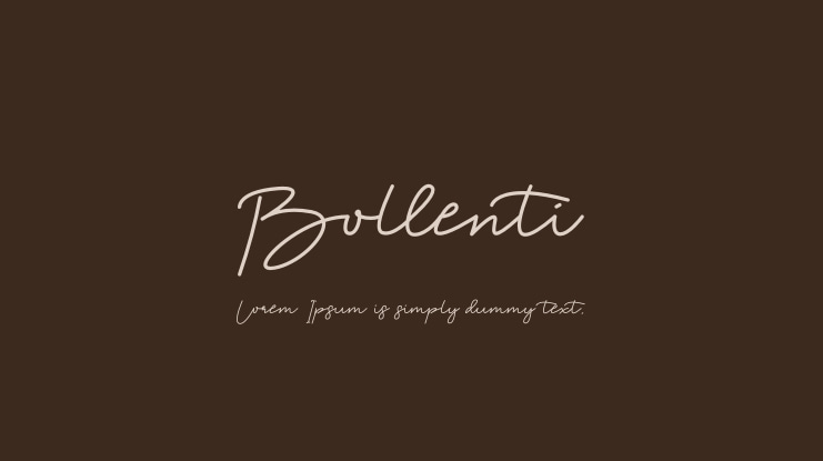 Bollenti Font