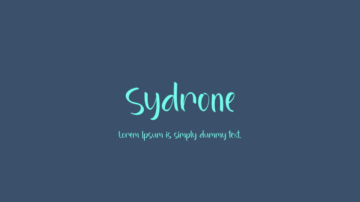 Sydrone Font