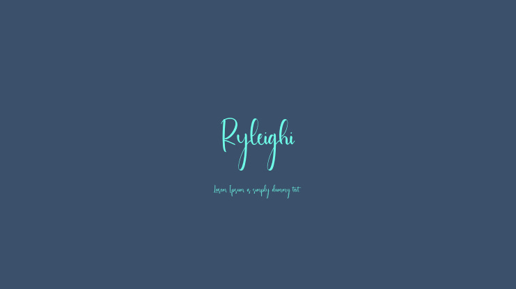 Ryleighi Font