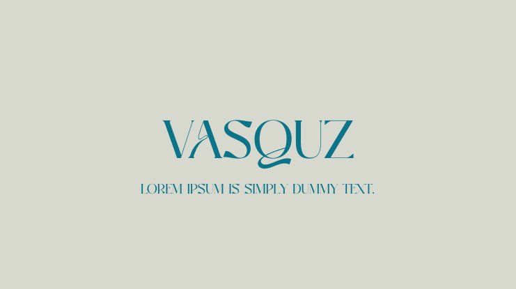 VASQUZ Font