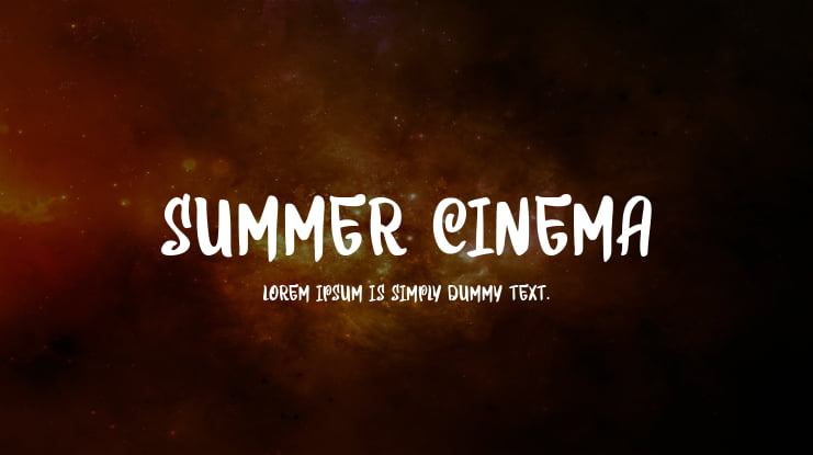 Summer Cinema Font