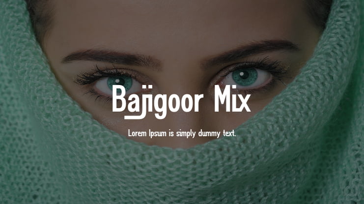 Bajigoor Mix Font Family