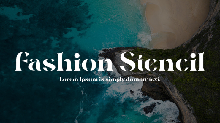 Fashion Stencil Font