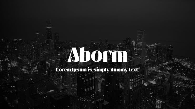 Aborm Font