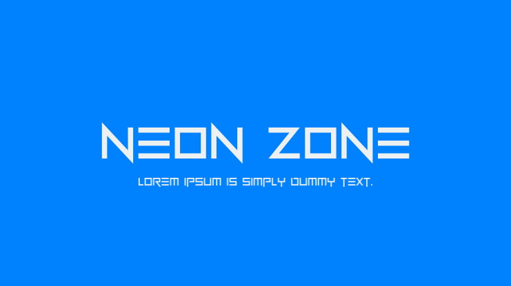 Neon Zone Font Family