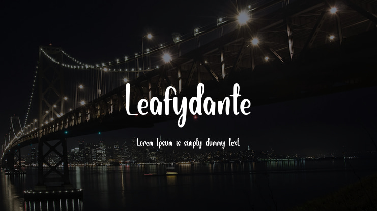 Leafydante Font