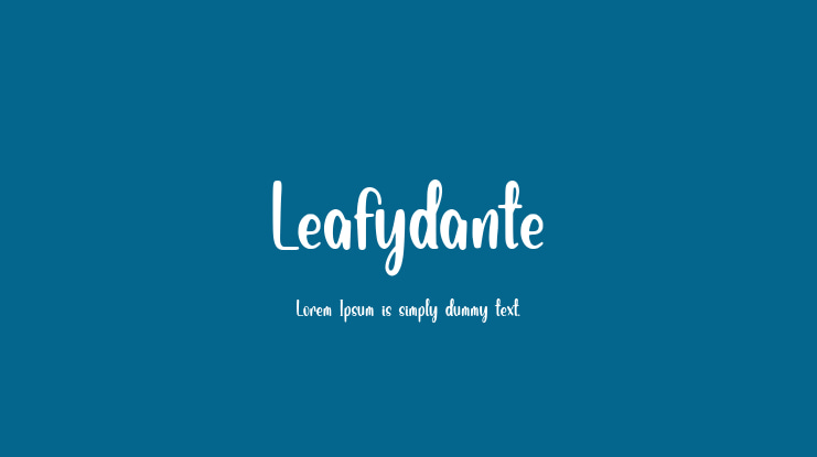 Leafydante Font