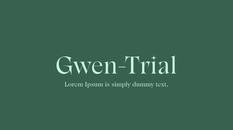 Gwen-Trial Font Family