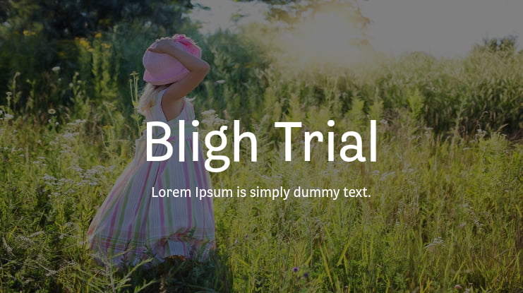 Bligh Trial Font Family