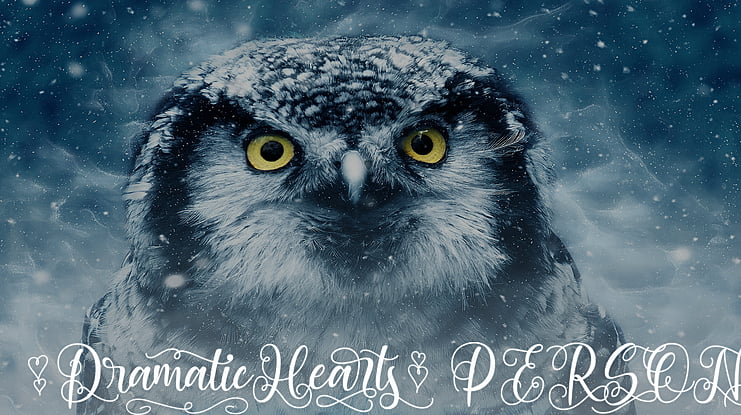 Dramatic Hearts   PERSONAL Font Family