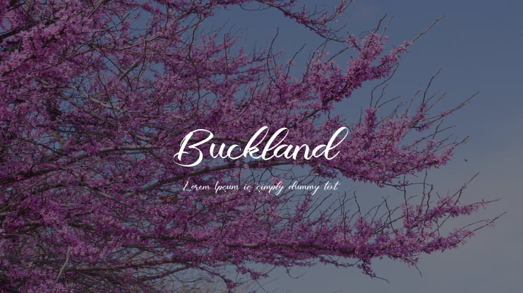 Buckland Font