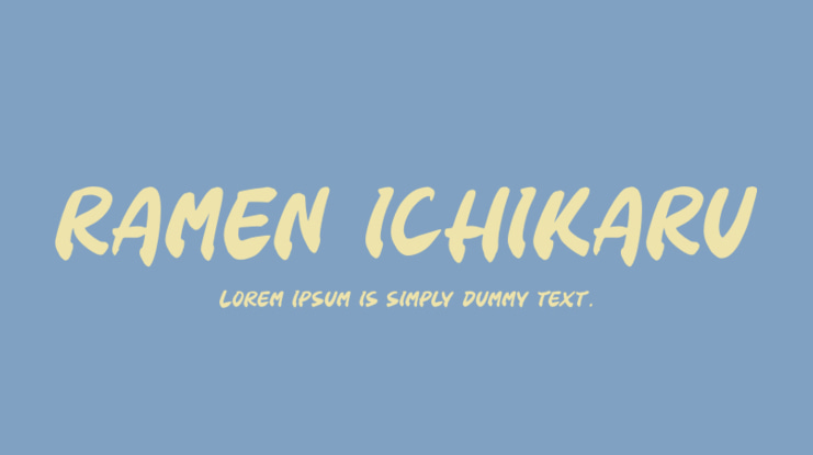 RAMEN ICHIKARU Font