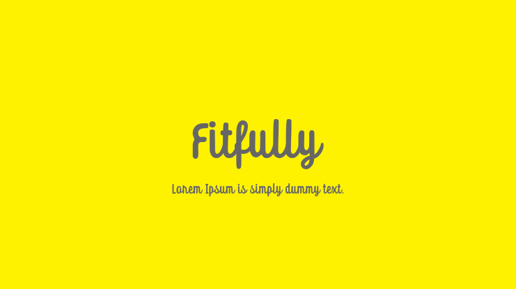 Fitfully Font