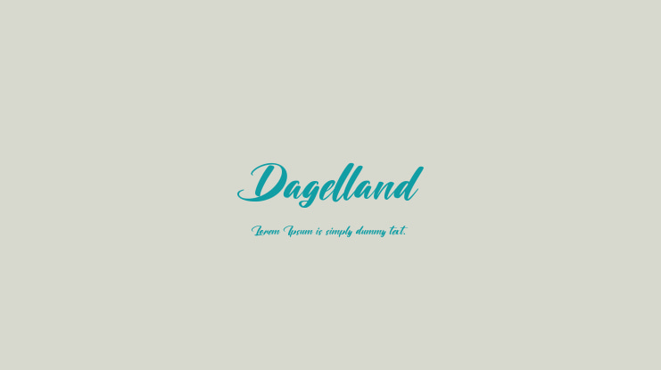 Dagelland Font