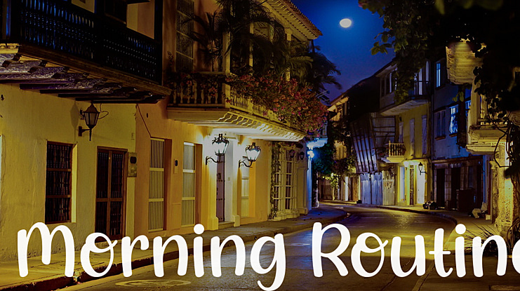 Morning Routine Font