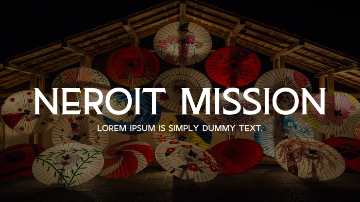 NEROIT MISSION Font