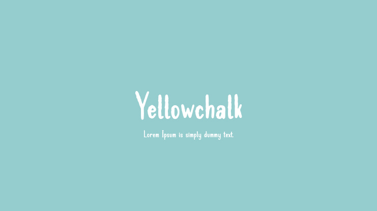 Yellowchalk Font