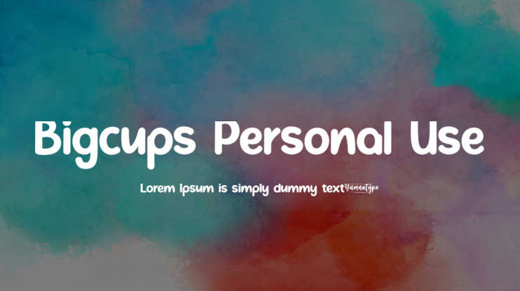 Bigcups Personal Use Font
