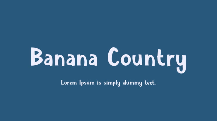 Banana Country Font