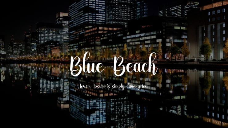 Blue_Beach Font
