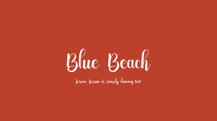 Blue_Beach Font