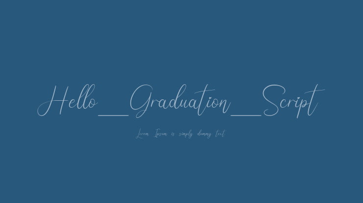 Hello_Graduation_Script Font