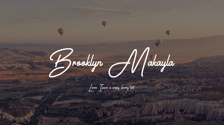 Brooklyn Makayla Font