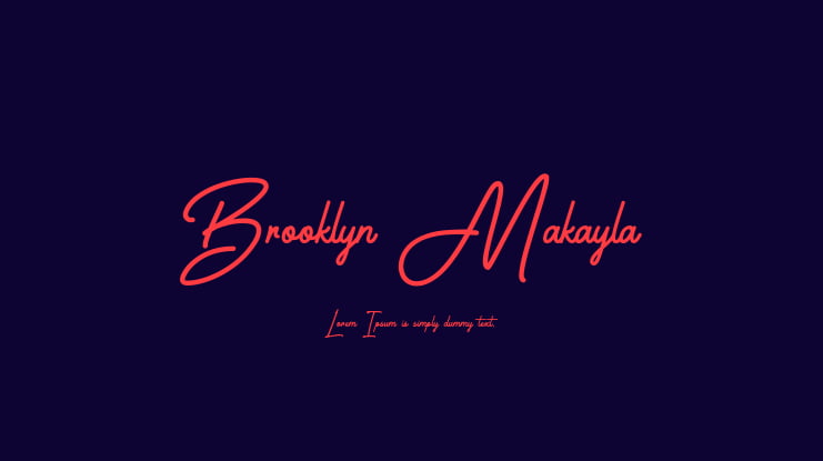 Brooklyn Makayla Font