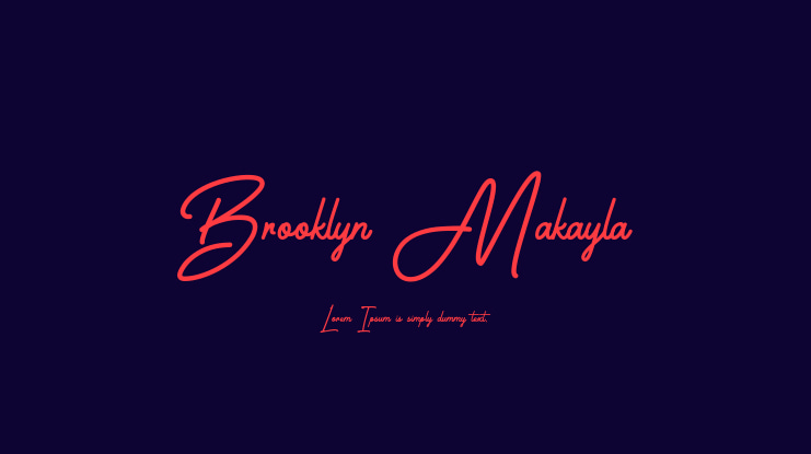 Brooklyn Makayla Font