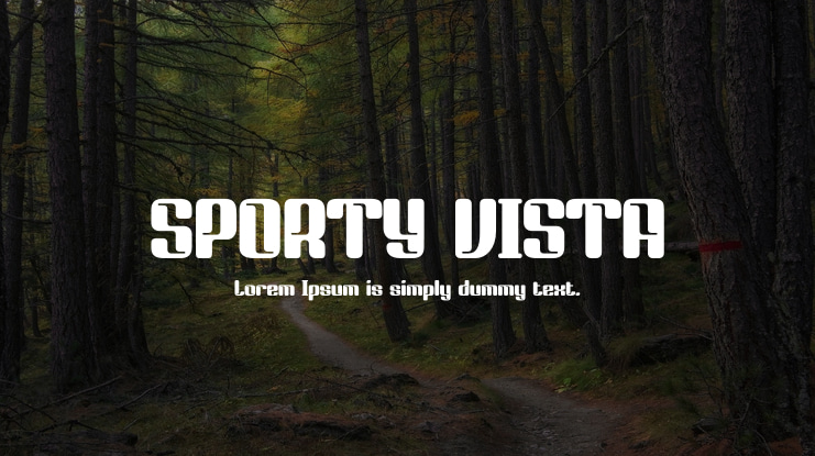 SPORTY VISTA Font