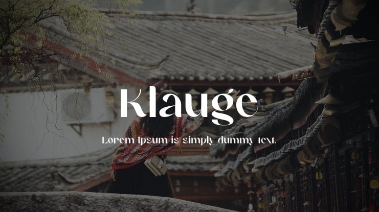 Klauge Font