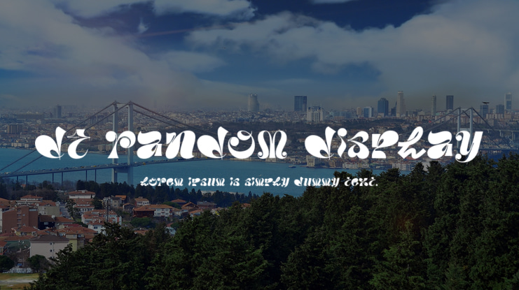 DT Random Display Font