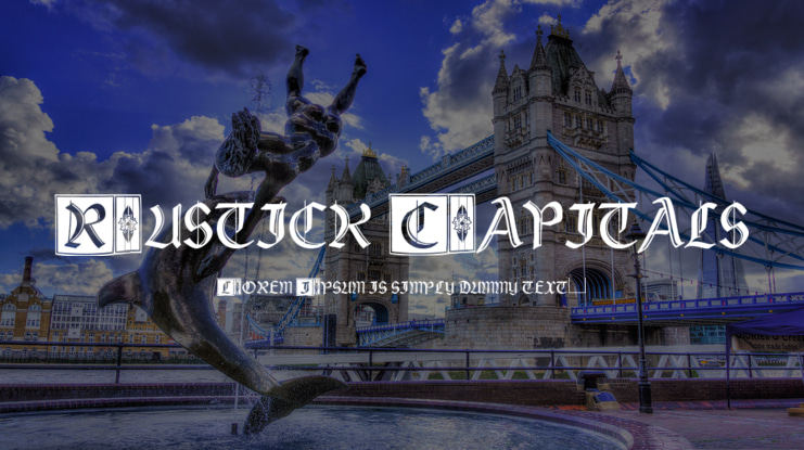 Rustick Capitals Font