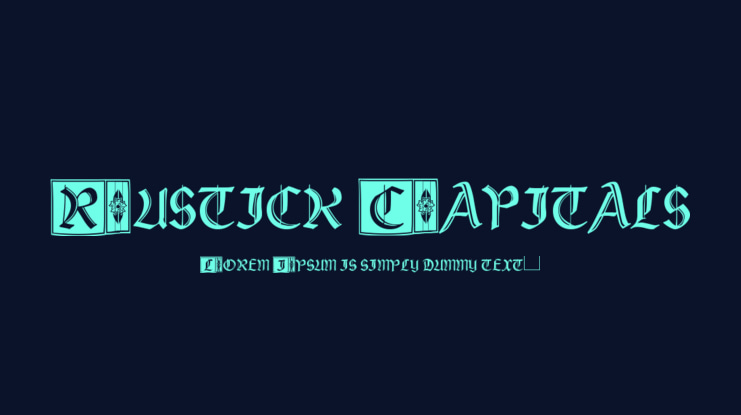 Rustick Capitals Font