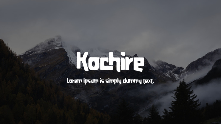 Kochire Font