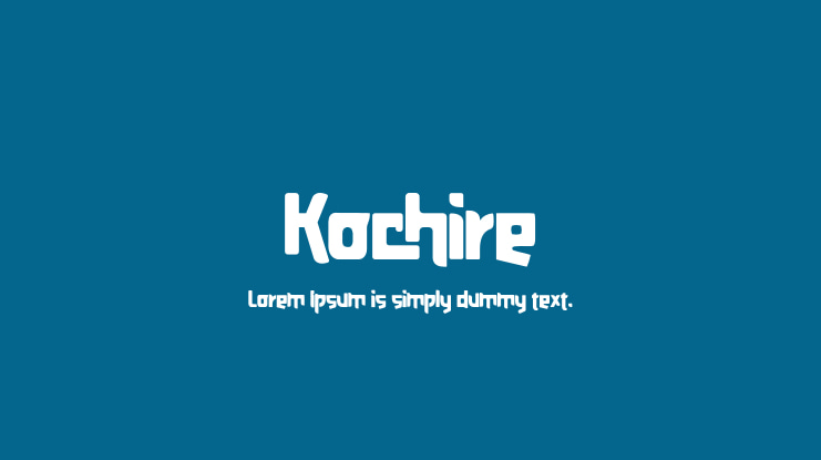 Kochire Font