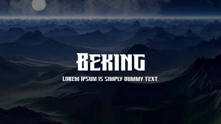 Beking Font
