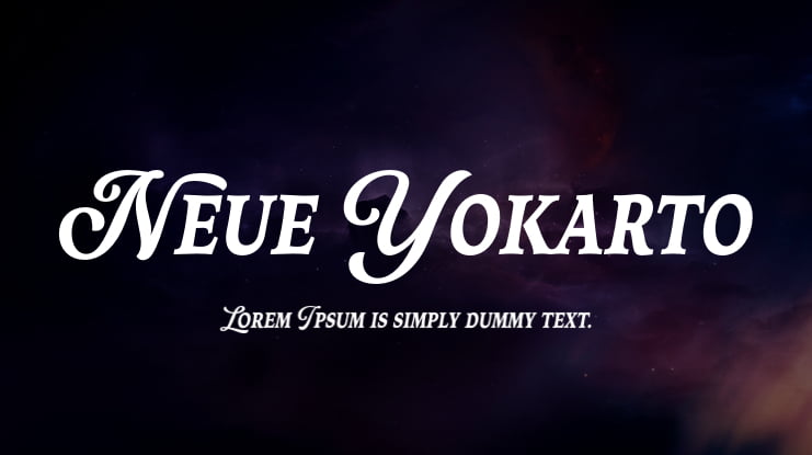 Neue Yokarto Font Family