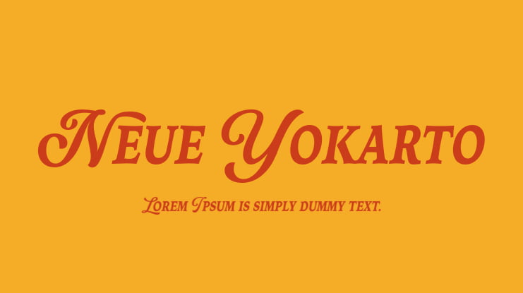 Neue Yokarto Font Family