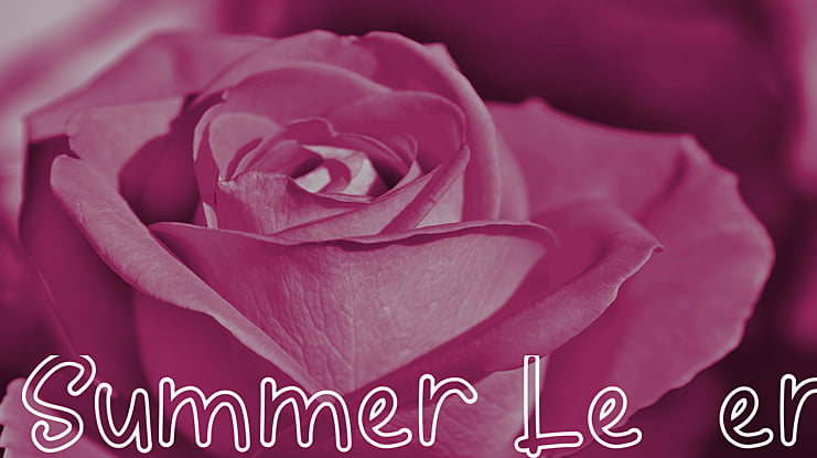 Summer Letter Font