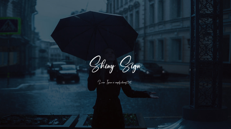 Shiny Sign Font