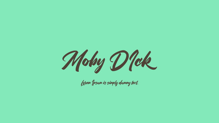 Moby DIck Font